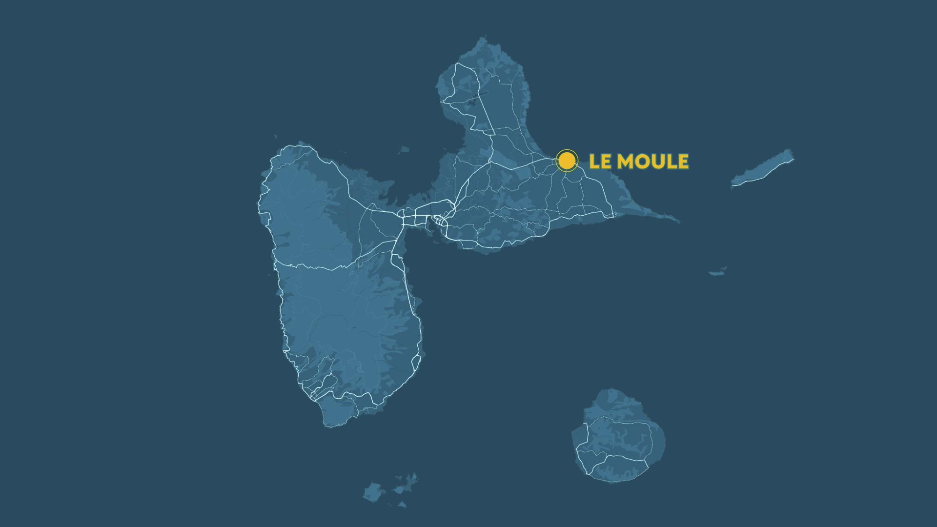En 1ère ligne - Map - Guadeloupe - Le Moule