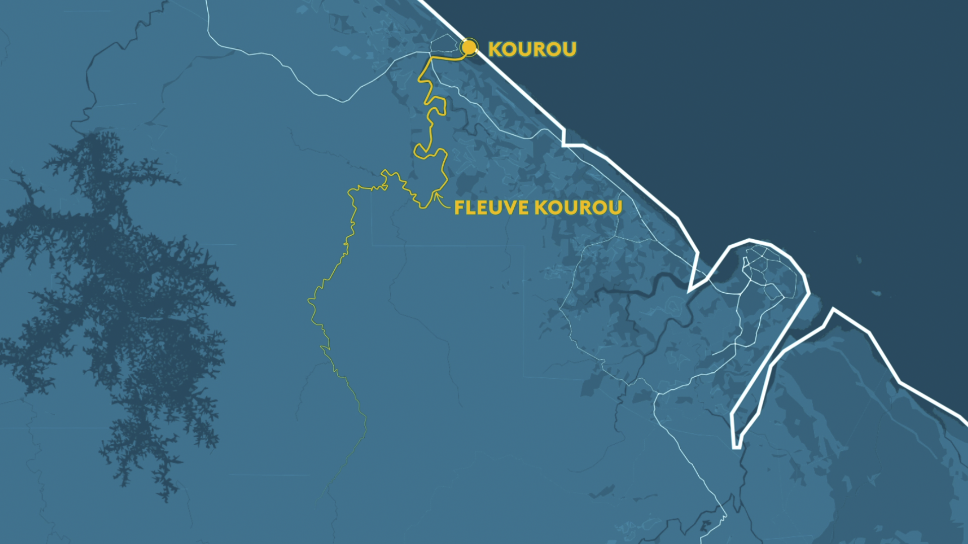 En 1ère ligne - Map - Guyane - Kourou