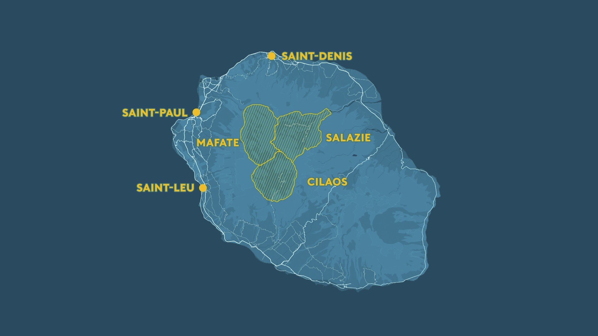 En 1ère ligne - Map - La Réunion